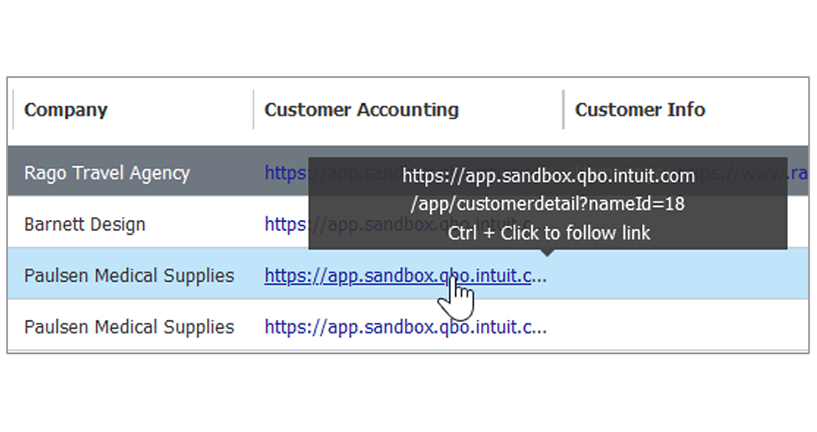 From DocuWare straight to the target system – via links in the index field